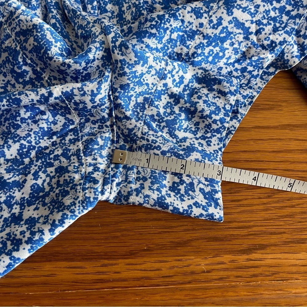 Koch Erica Skirt Shorts Blue and White Floral Size Small - Picture 12 of 13